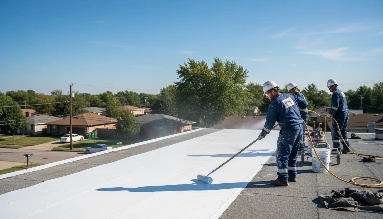 Commercial roof coating in Glenwood, IA near me